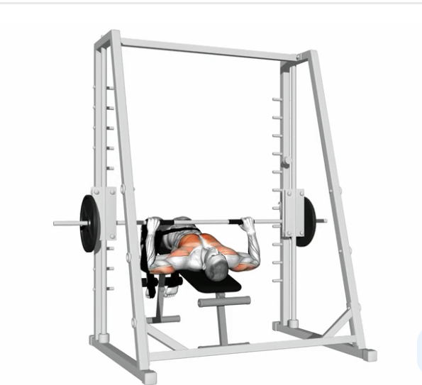 Decline Bench Press (Smith Machine) --- image unavailable